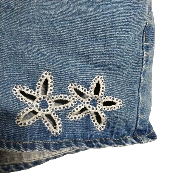 No Excuses Sexy Jeanswear Short Button Fly Jean Shorts Sz 13/14 - Picture 3 of 6